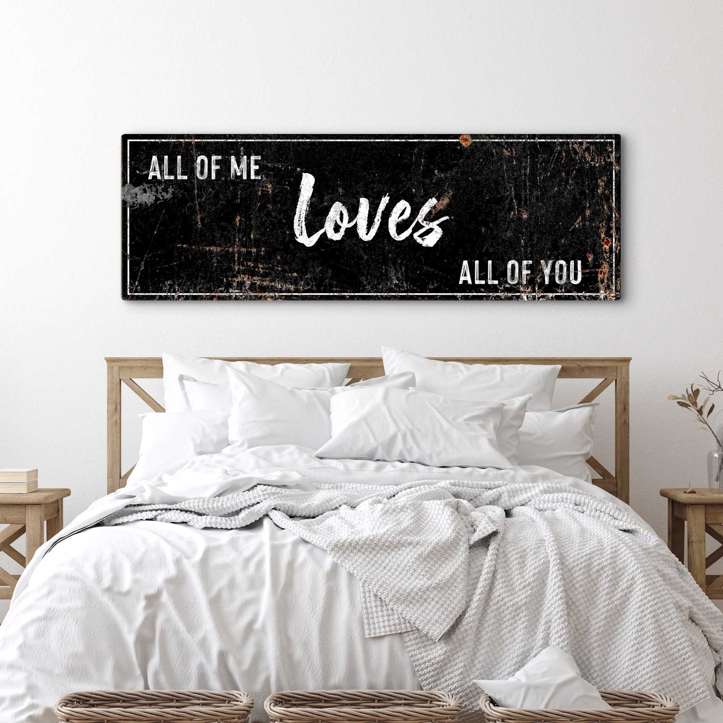 All of me loves all of you Rustic Bedroom Style 2 - Image by Tailored Canvases