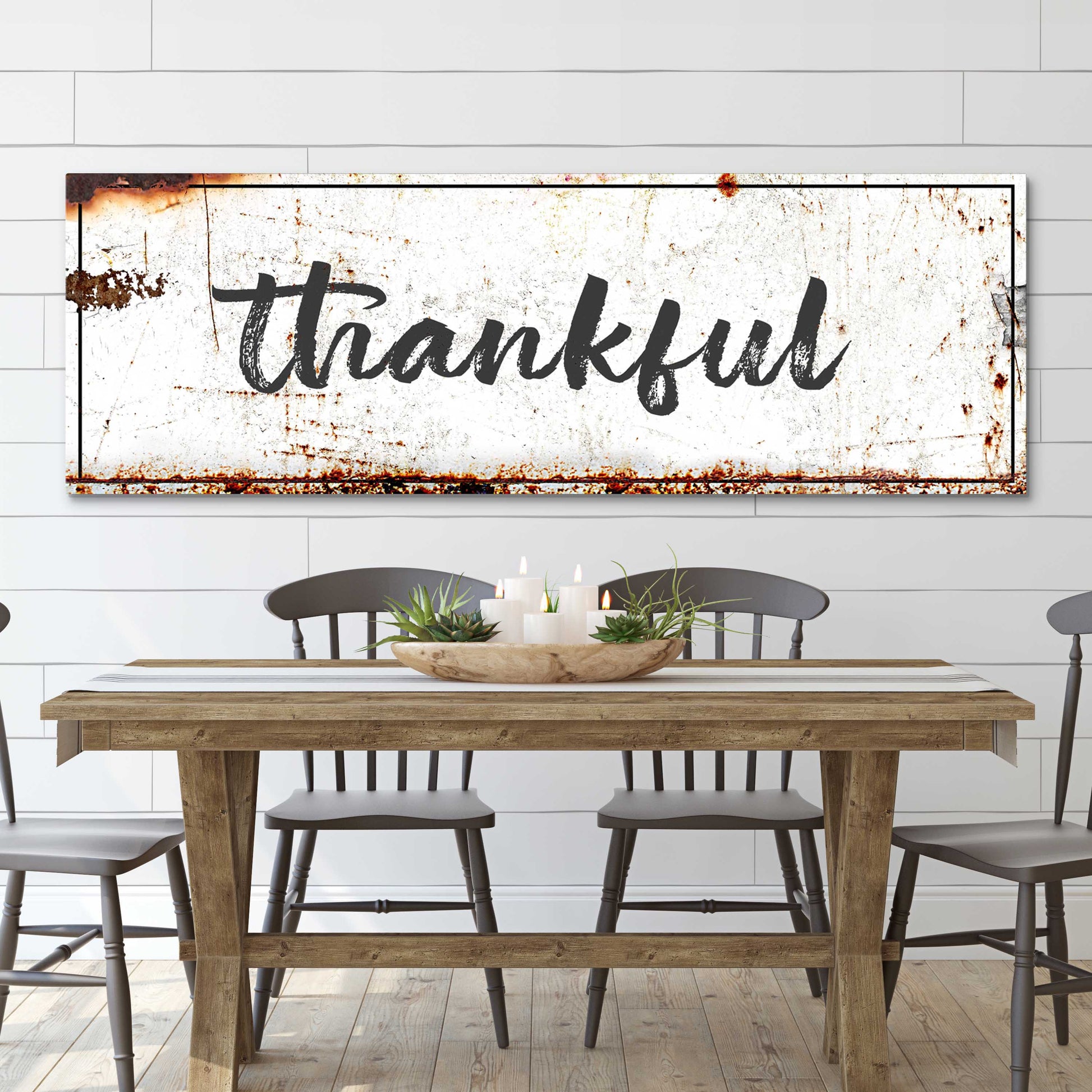 Thankful Rustic Sign II - Image by Tailored Canvases