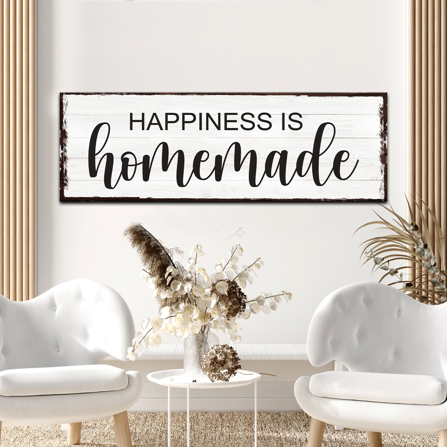 Happiness is Homemade Sign III Style 1 - Image by Tailored Canvases