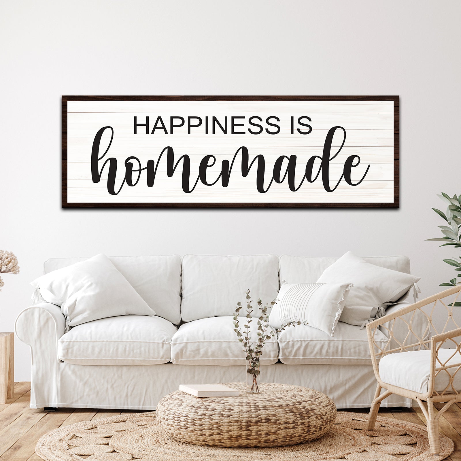Happiness is Homemade Sign III Style 2 - Image by Tailored Canvases