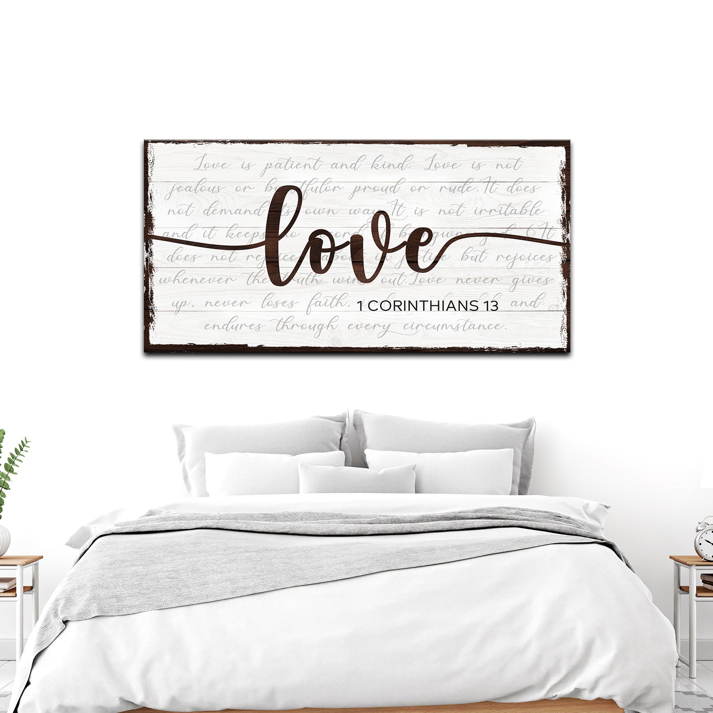 1 Corinthians 13 Scripture Sign - Image by Tailored Canvases