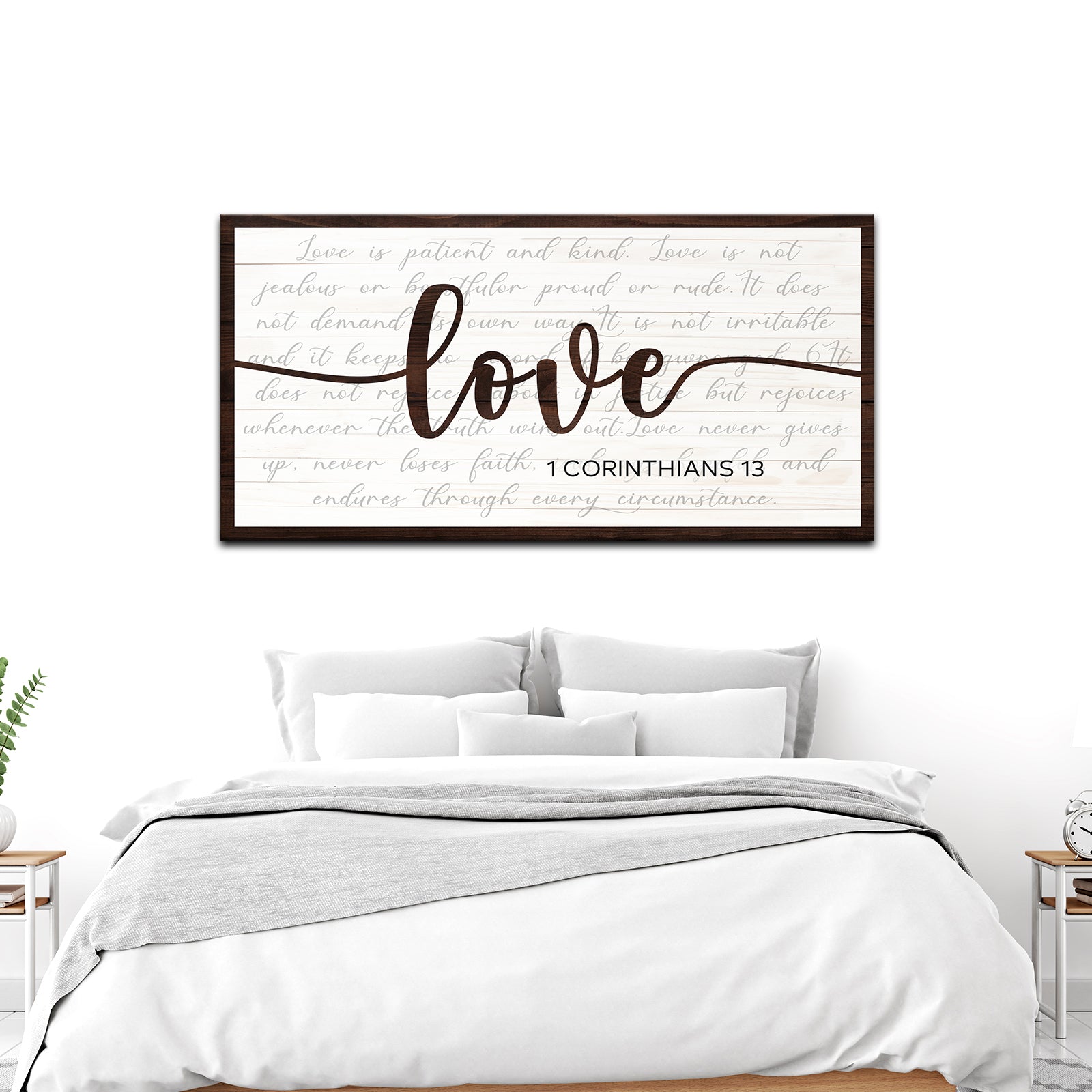 1 Corinthians 13 Scripture Sign Style 2 - Image by Tailored Canvases