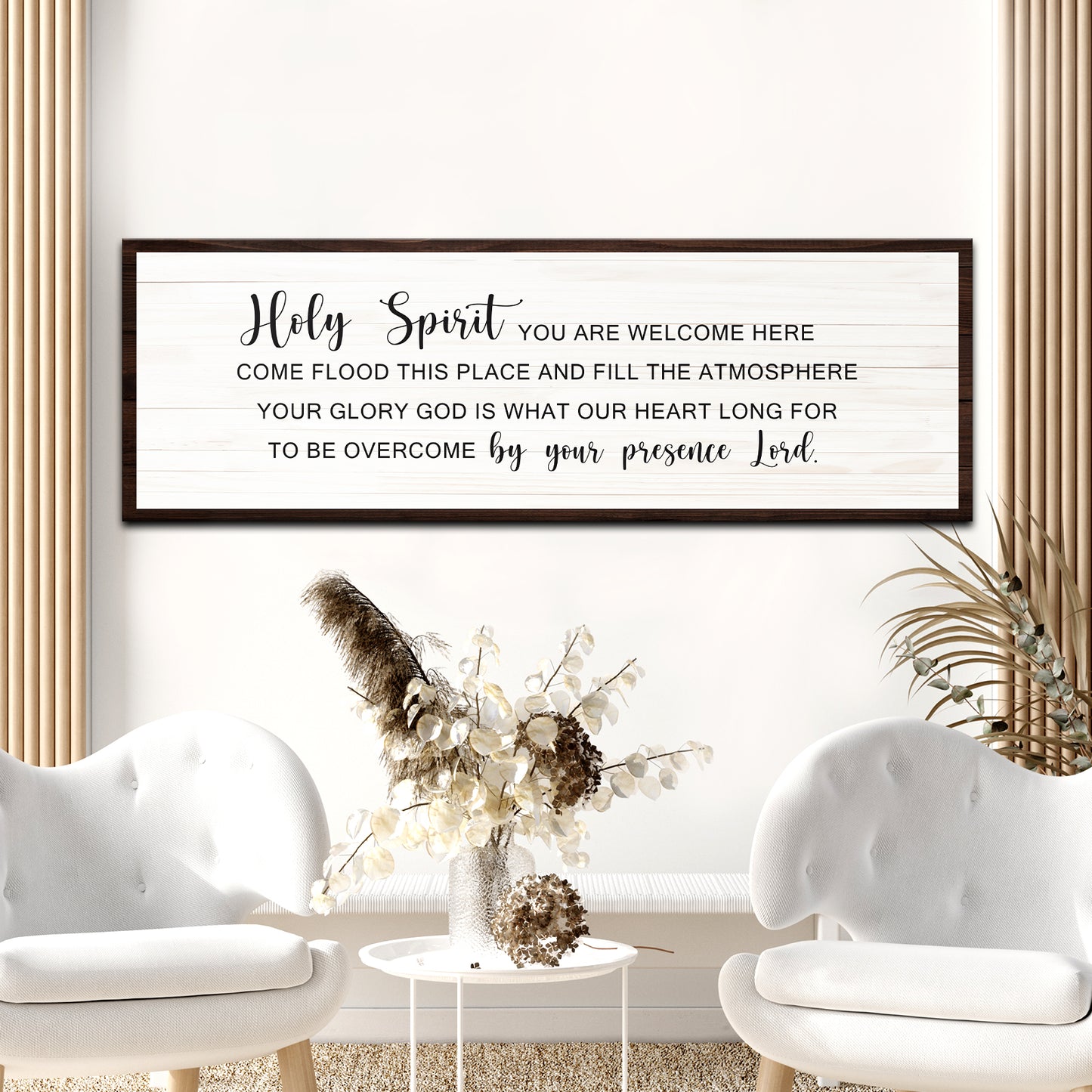 Holy Spirit Rustic Sign Style 2 - Image by Tailored Canvases