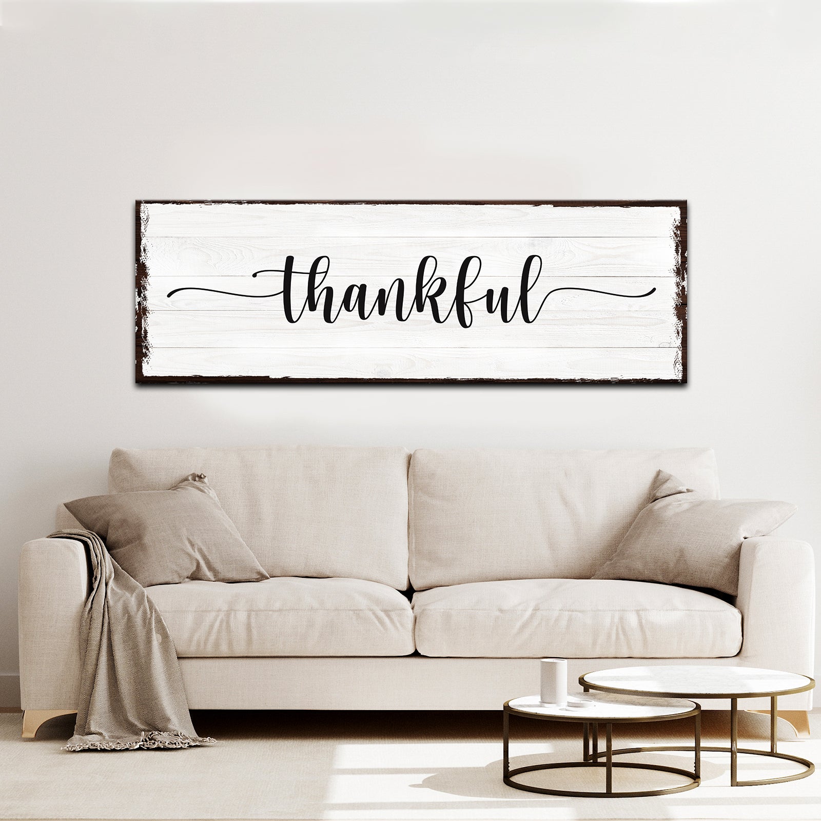 Thankful Sign Style 1 - Image by Tailored Canvases