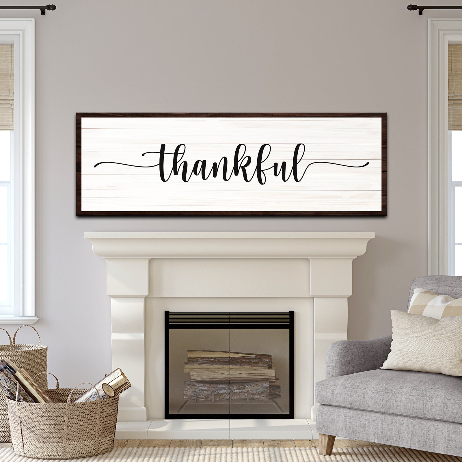 Thankful Sign Style 2 - Image by Tailored Canvases