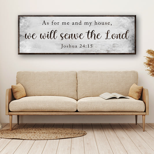 We Will Serve The Lord Sign II - Image by Tailored Canvases