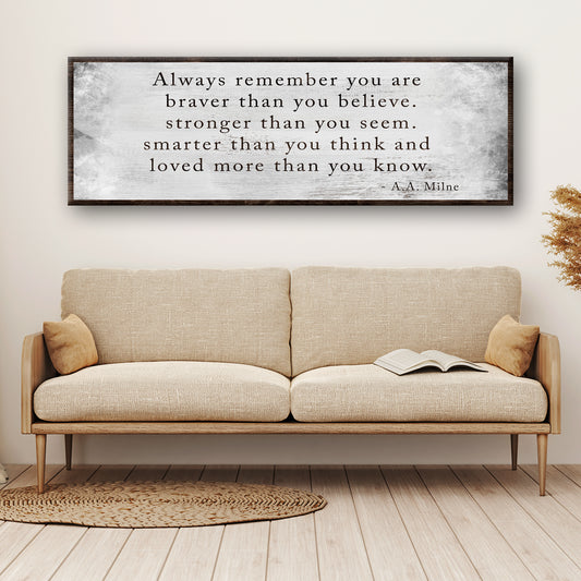 You are Loved More than You Know Grunge Sign Style 1 - Image by Tailored Canvases