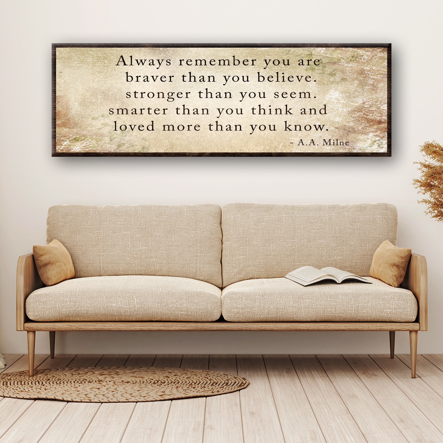 You are Loved More than You Know Grunge Sign Style 2 - Image by Tailored Canvases