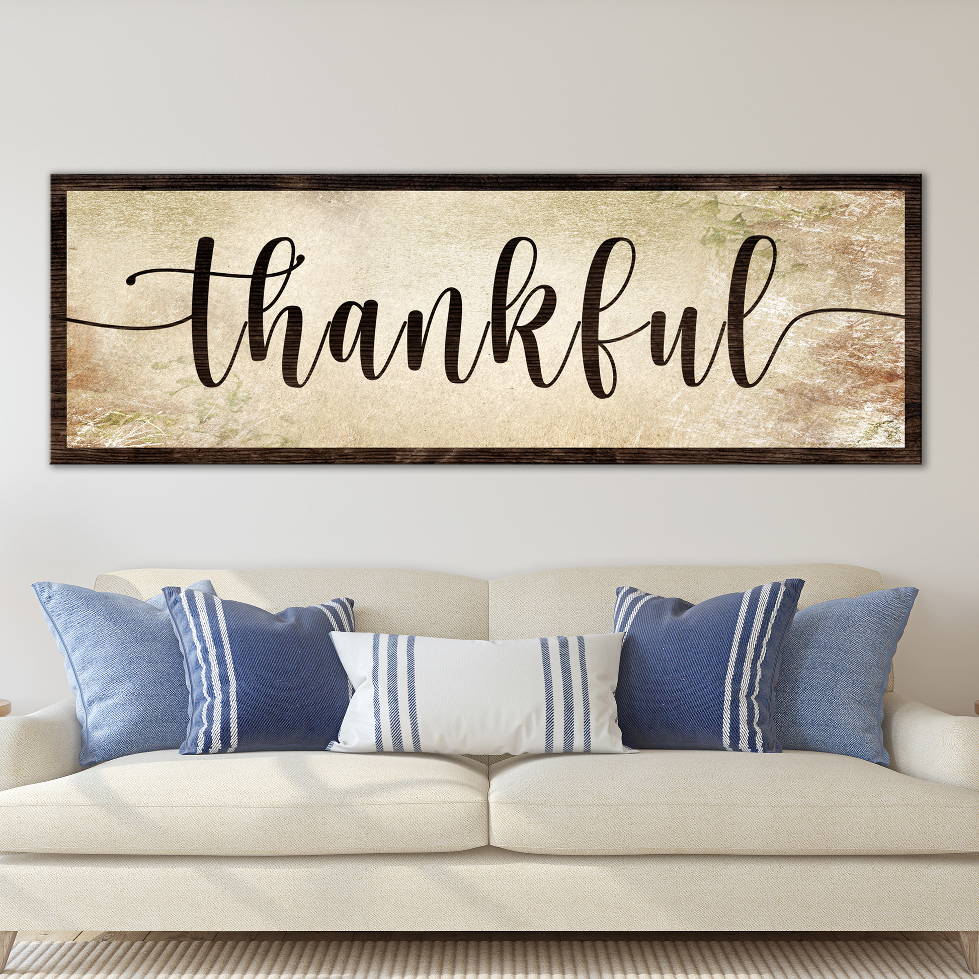 Thankful Sign III Style 2- Image by Tailored Canvases