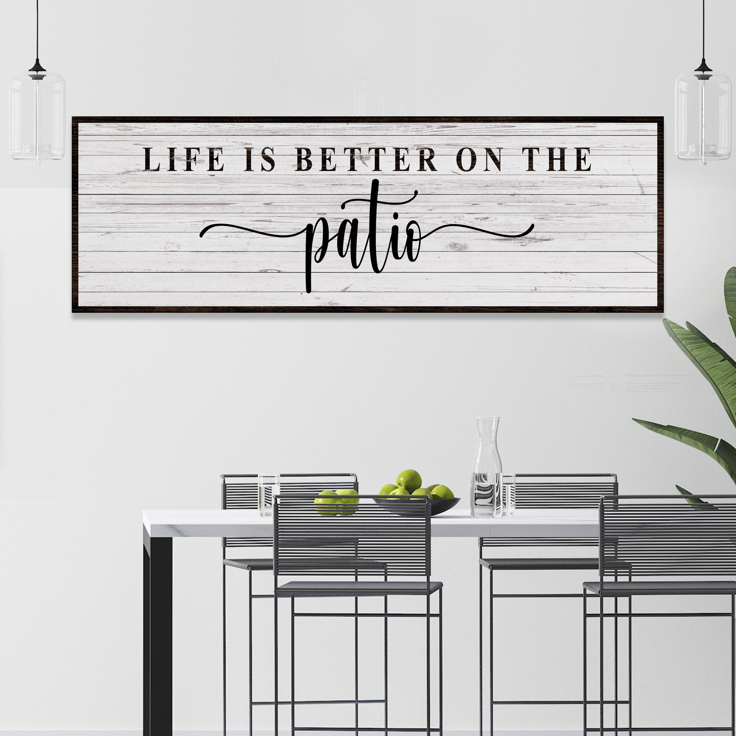 Life is Better on the Patio Sign Style 2 - Image by Tailored Canvases