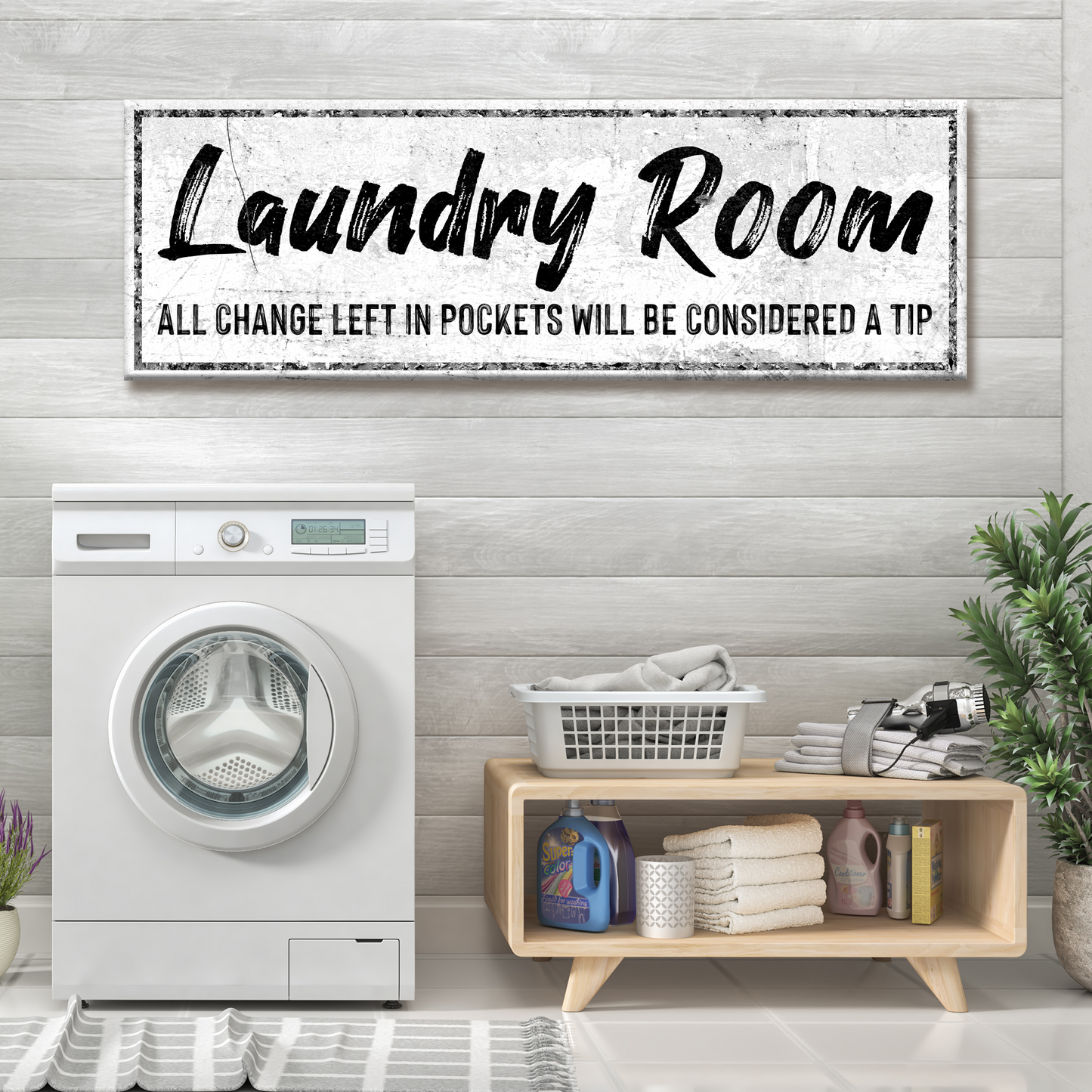 Laundry Room Sign II Style 2 - Image by Tailored Canvases