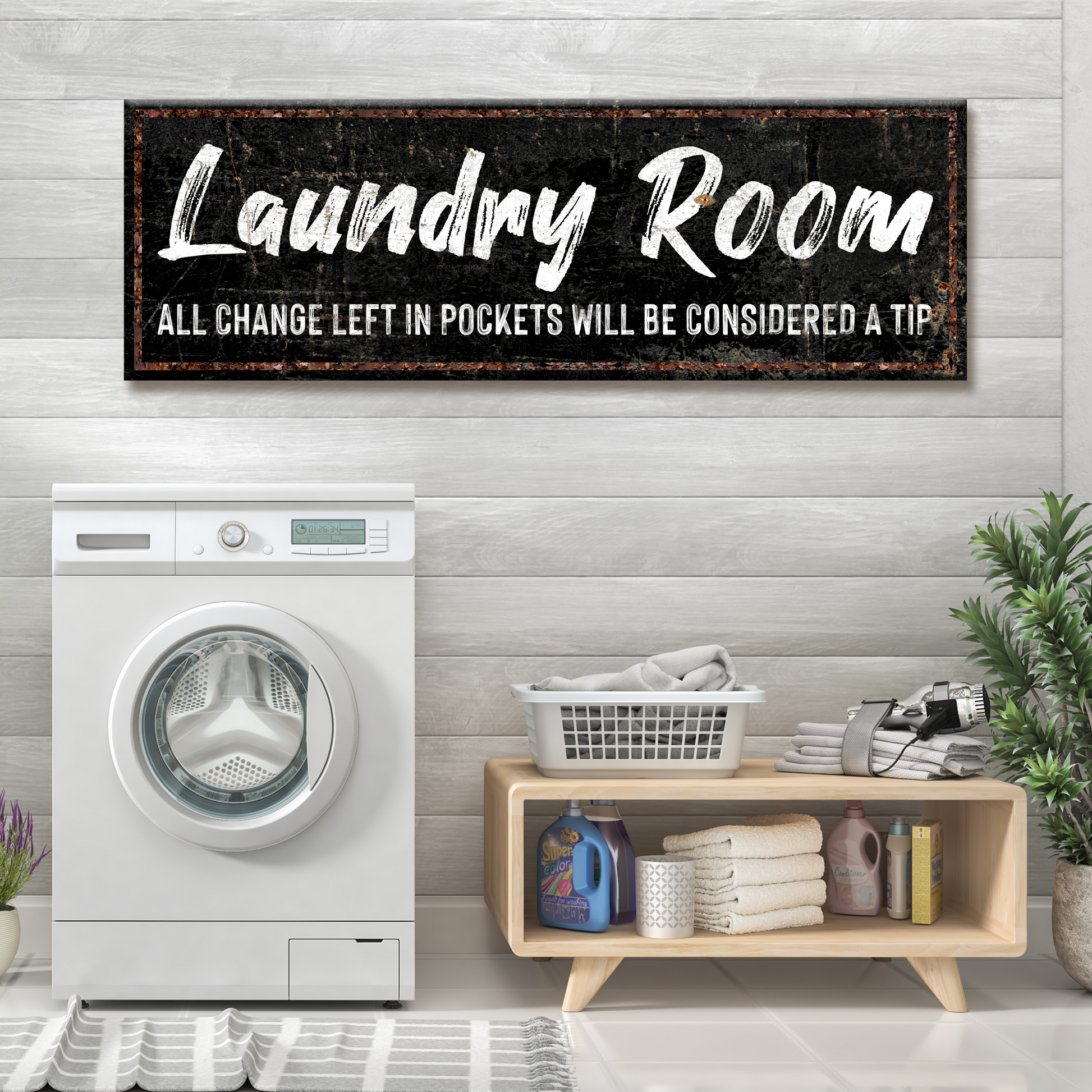 Laundry Room Sign II Style 3 - Image by Tailored Canvases