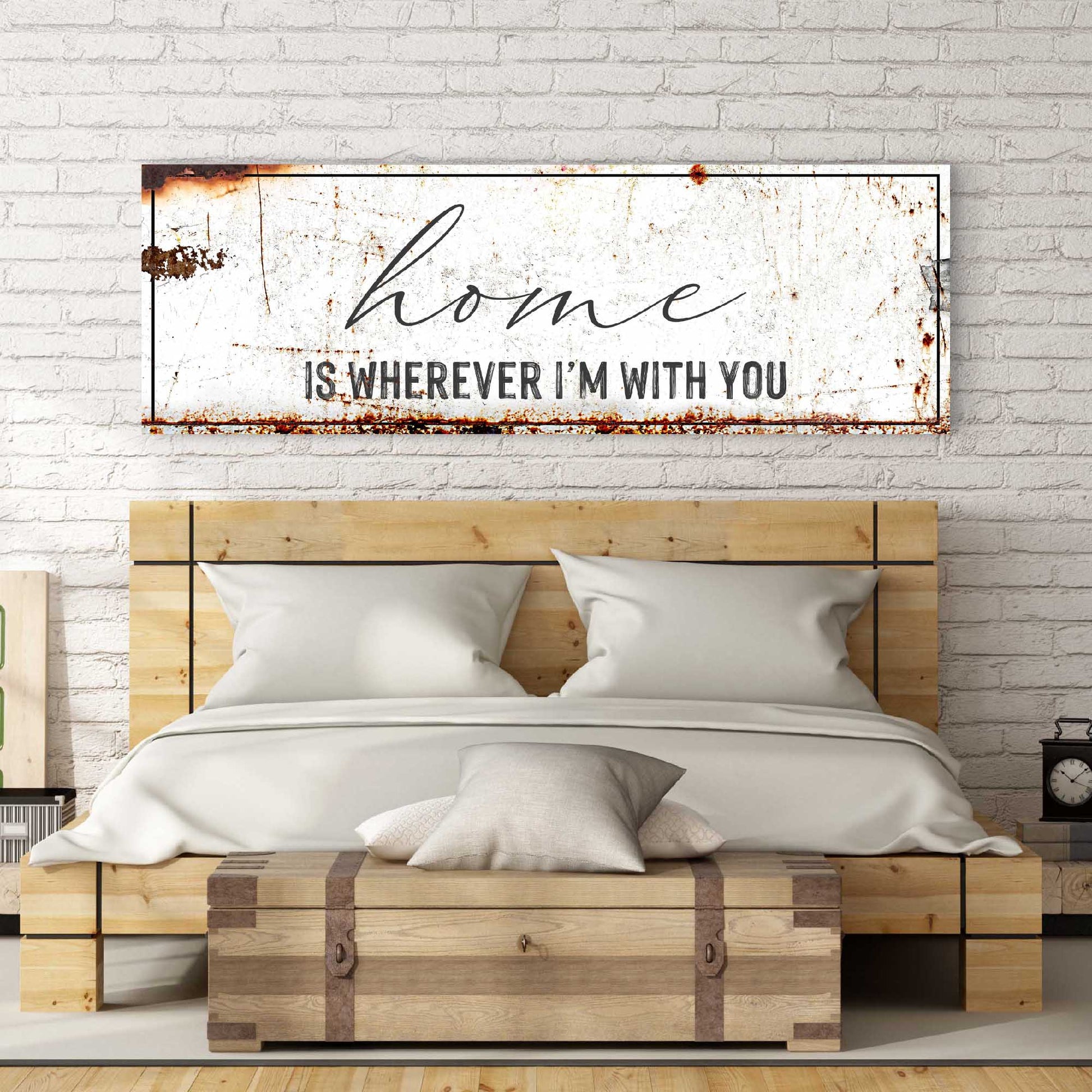Home is Wherever I'm with You Sign - Image by Tailored Canvases