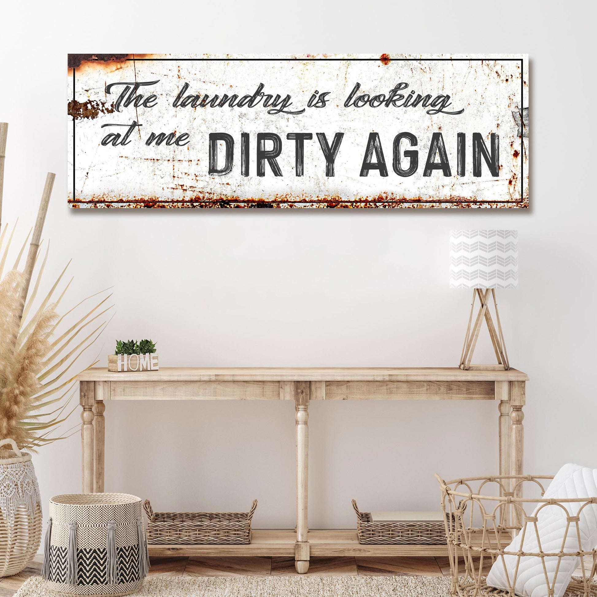 Dirty Laundry Sign Style 1 - Image by Tailored Canvases