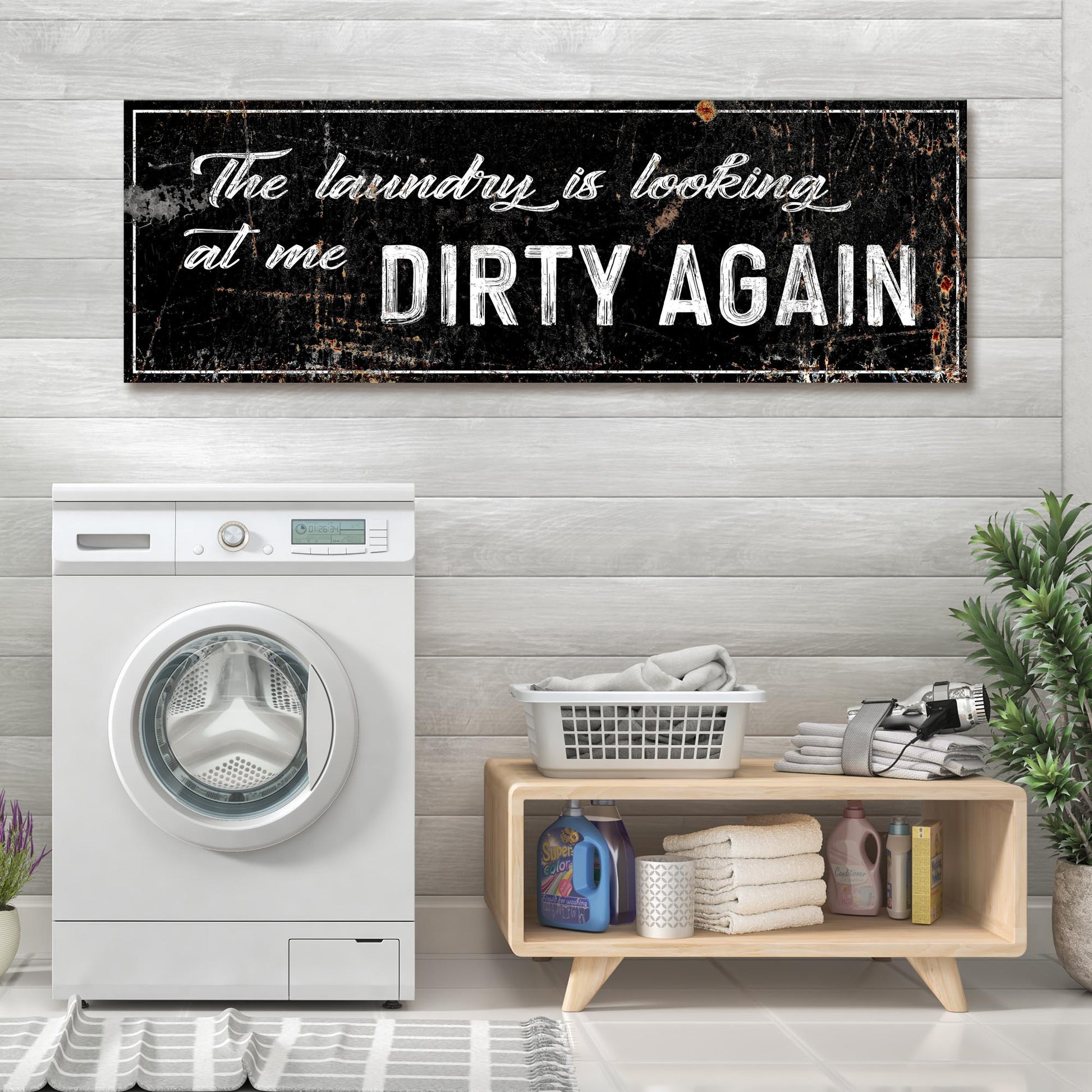 Dirty Laundry Sign Style 2 - Image by Tailored Canvases