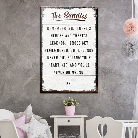 The Sandlot Sign - Image by Tailored Canvases