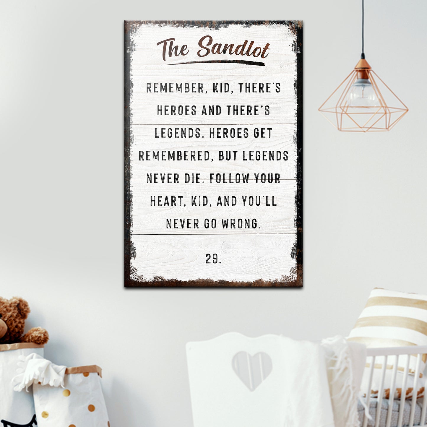 The Sandlot Sign Style 1 - Image by Tailored Canvases