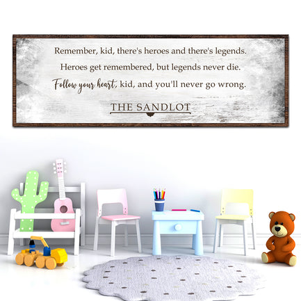 The Sandlot Sign II - Image by Tailored Canvases