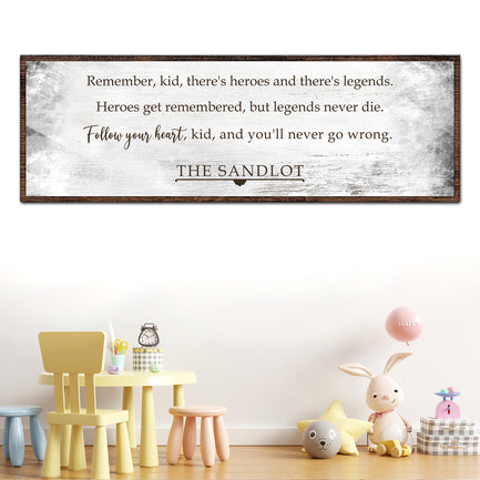 The Sandlot Sign II - Image by Tailored Canvases