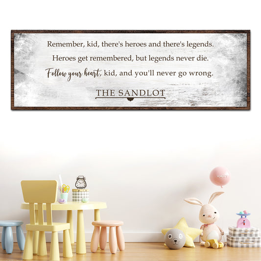 The Sandlot Sign II - Image by Tailored Canvases