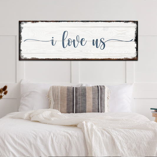 I Love Us Sign - Image by Tailored Canvases