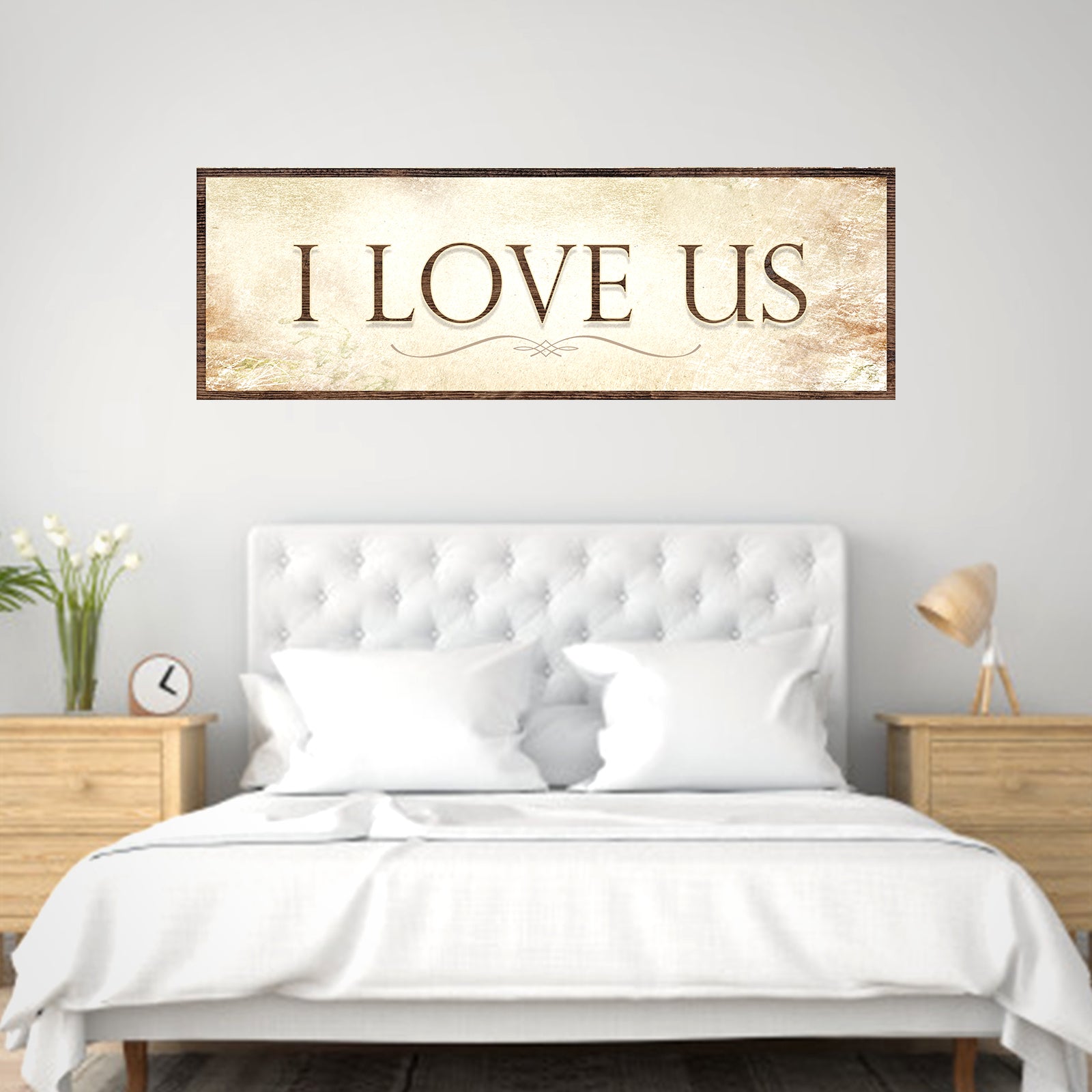 I Love Us Sign II Style 2 - Image by Tailored Canvases