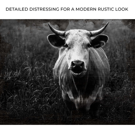 Longhorn Cattle Portrait Zoom - Image by Tailored Canvases