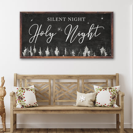 Silent Night Holy Night Sign III - Image by Tailored Canvases