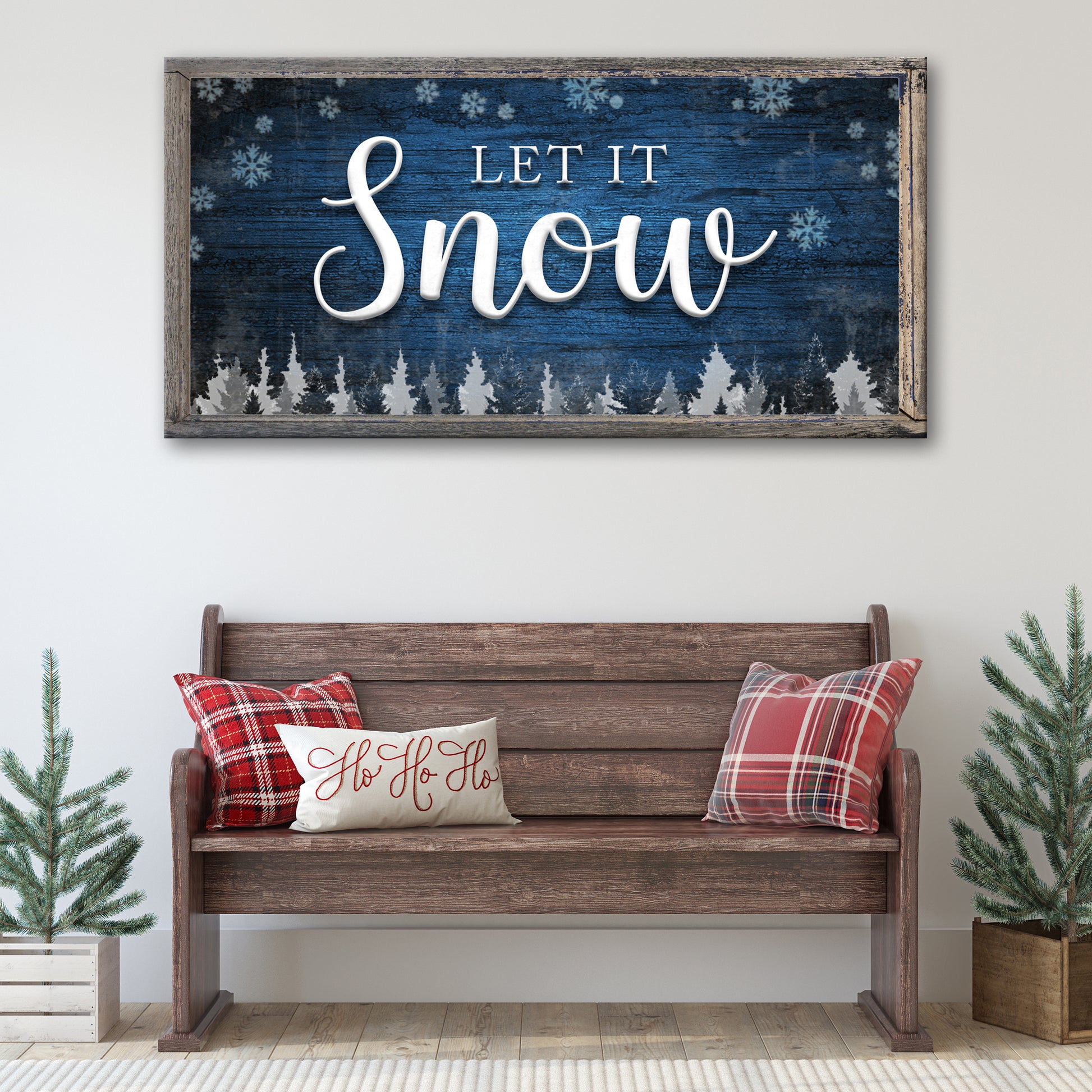Let It Snow Sign II Style 2- Image by Tailored Canvases 