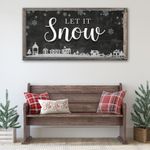 Let It Snow Sign II Style 1 - Image by Tailored Canvases