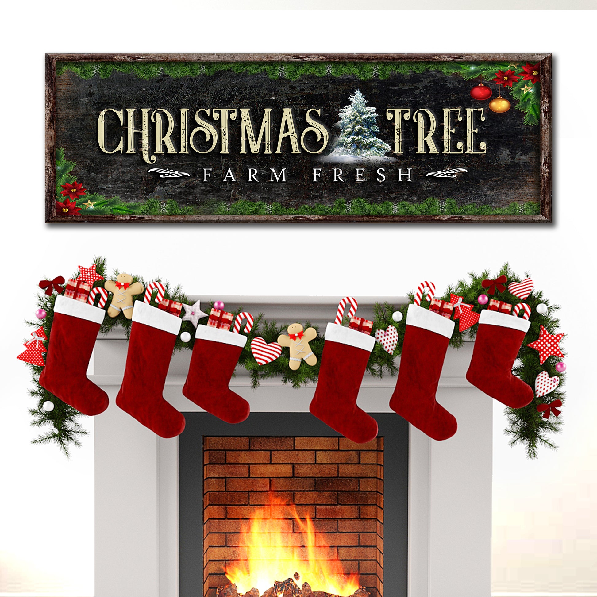 Christmas Tree Farm Sign IV Style 1 - Image by Tailored Canvases