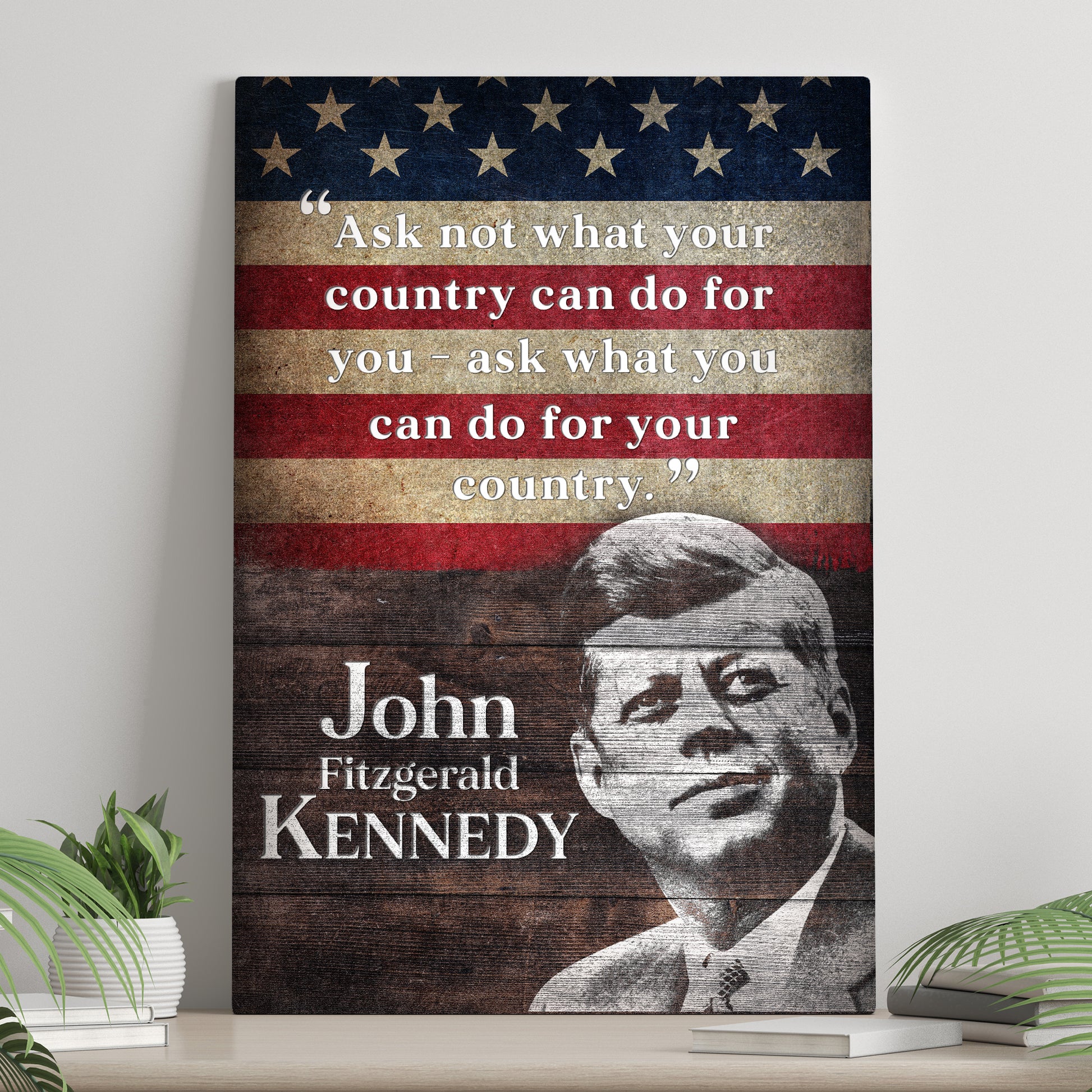 John F. Kennedy Inaugural Address Sign  - Image by Tailored Canvases