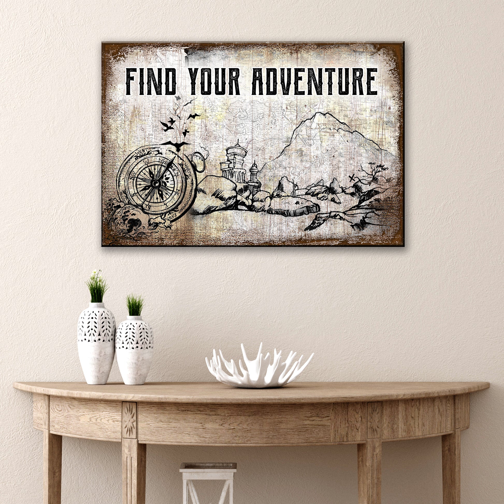 Find Your Adventure Sign Style 1 - Image by Tailored Canvases