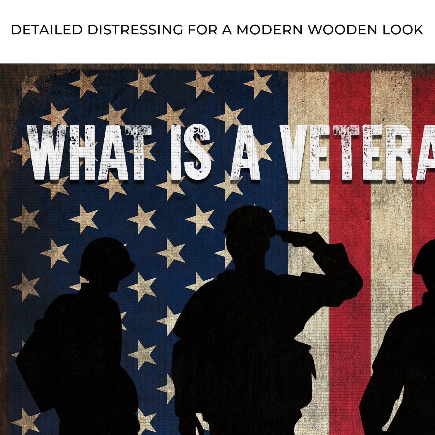 What Is A Veteran Sign II Zoom - Image by Tailored Canvases