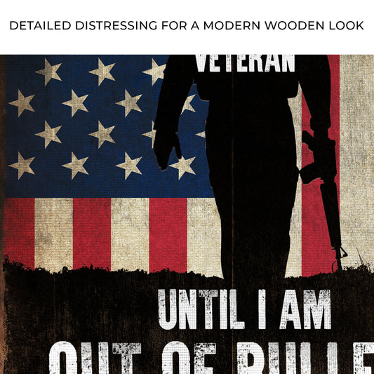 Until I Am Out Of Bullets Sign Zoom - Image by Tailored Canvases