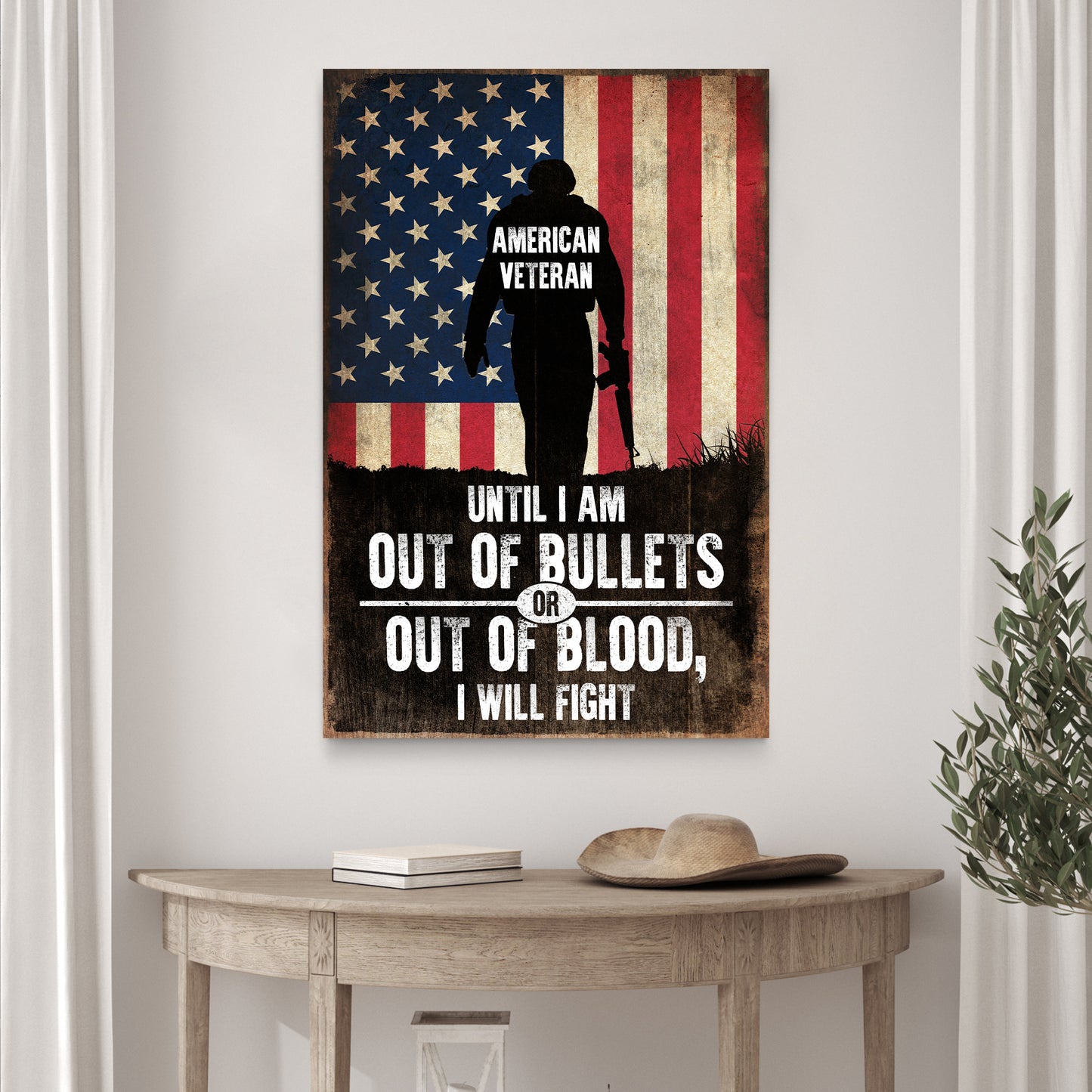 Until I Am Out Of Bullets Sign - Image by Tailored Canvases