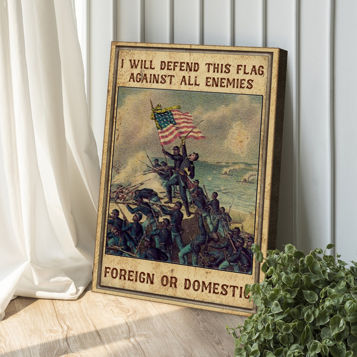 Defend This Flag Sign Style 2 - Image by Tailored Canvases