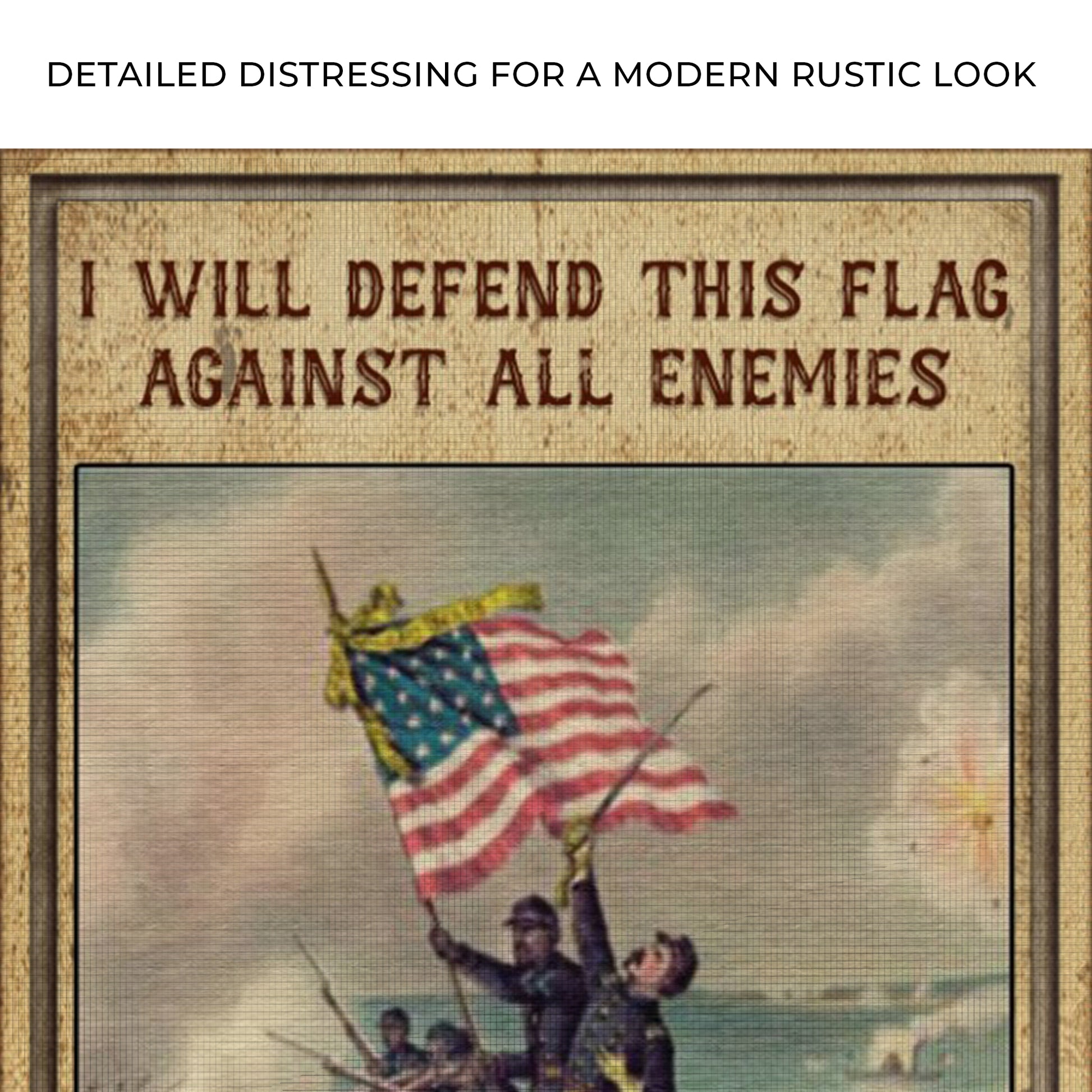 Defend This Flag Sign Zoom - Image by Tailored Canvases