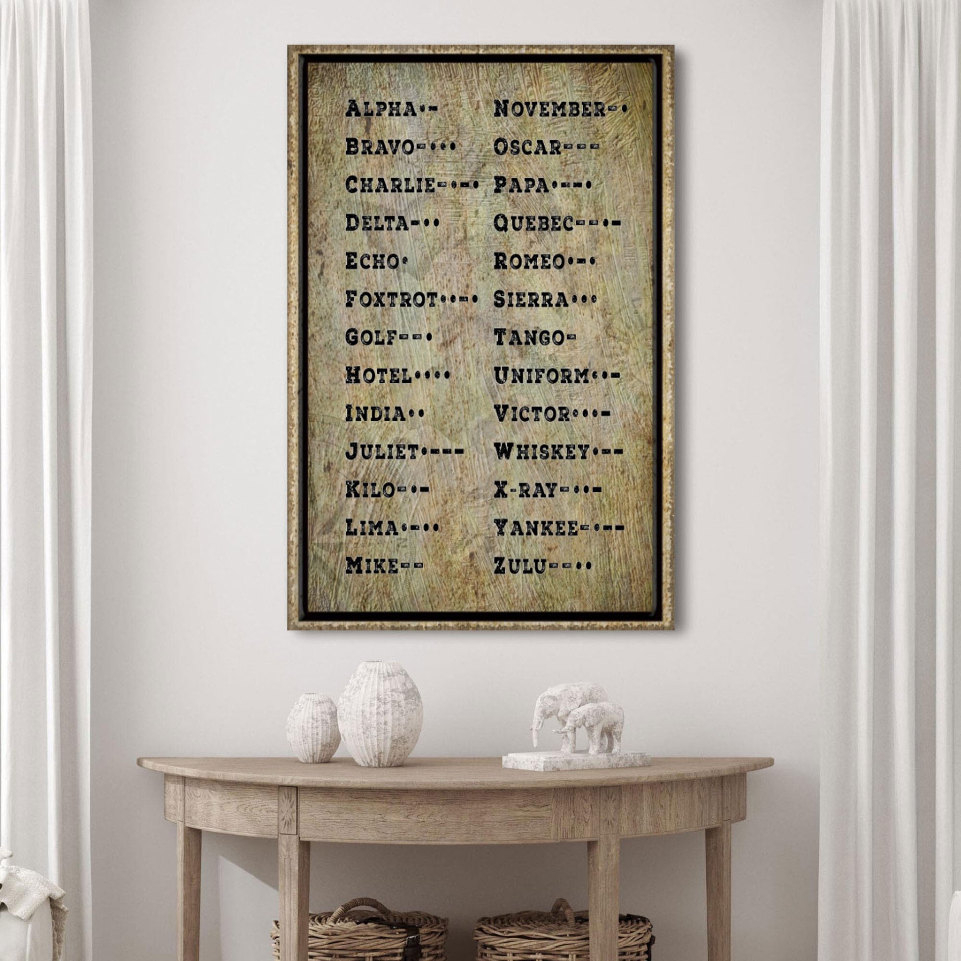 Morse Code Sign - Image by Tailored Canvases