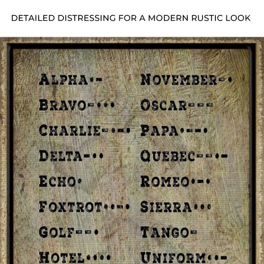 Morse Code Sign Zoom - Image by Tailored Canvases