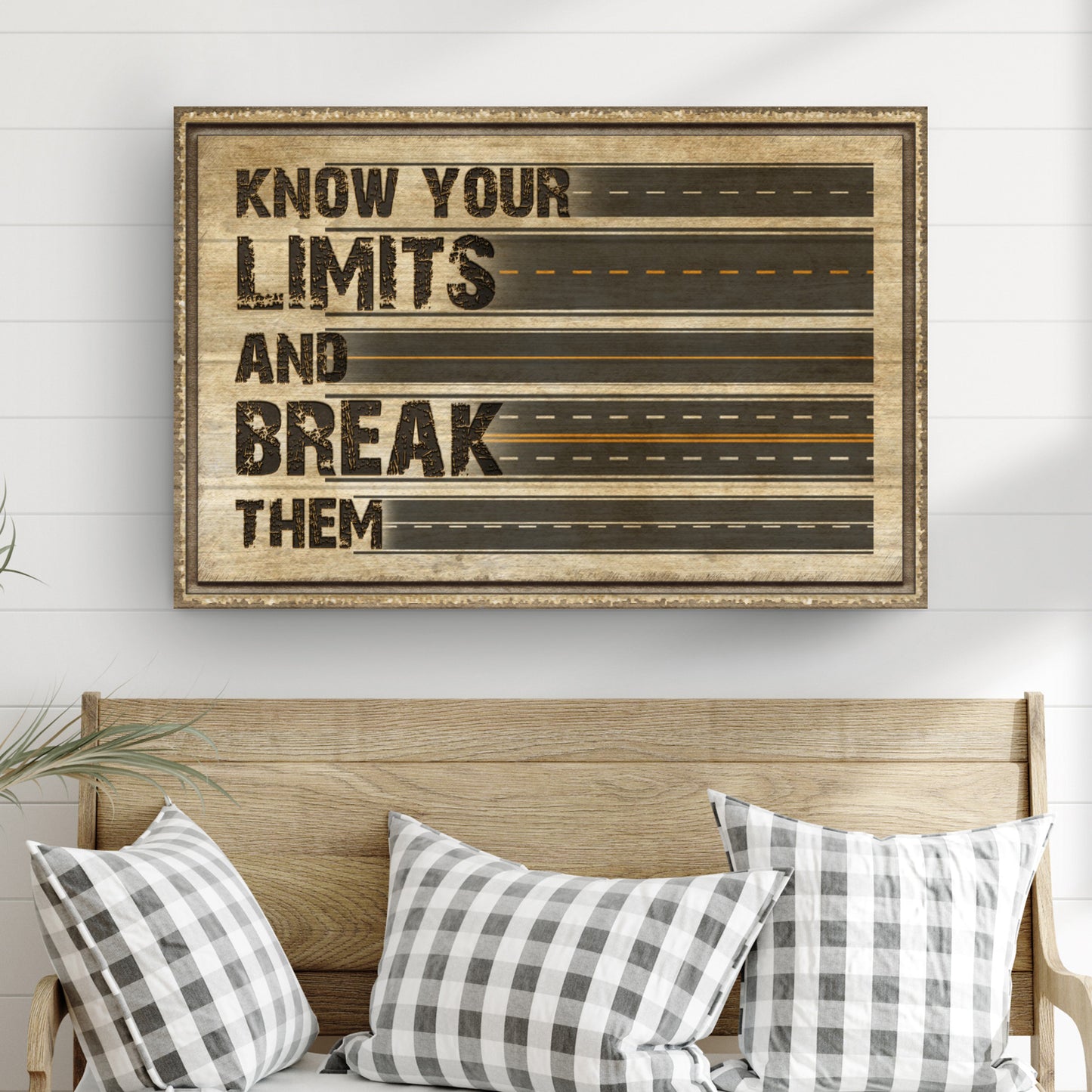 Know Your Limits Sign Style 1 - Image by Tailored Canvases