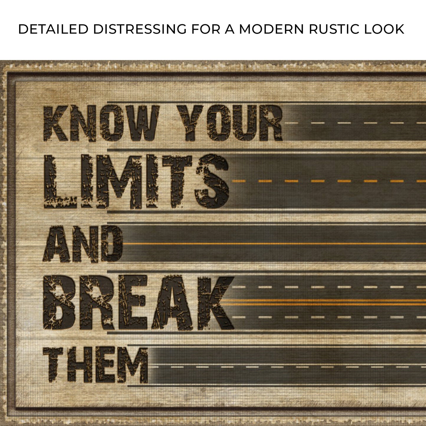 Know Your Limits Sign Zoom - Image by Tailored Canvases