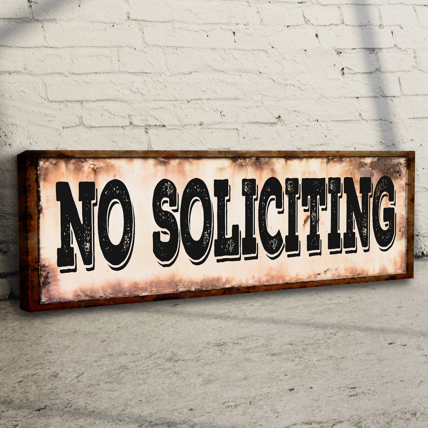 No Soliciting Sign III Style 2 - Image by Tailored Canvases