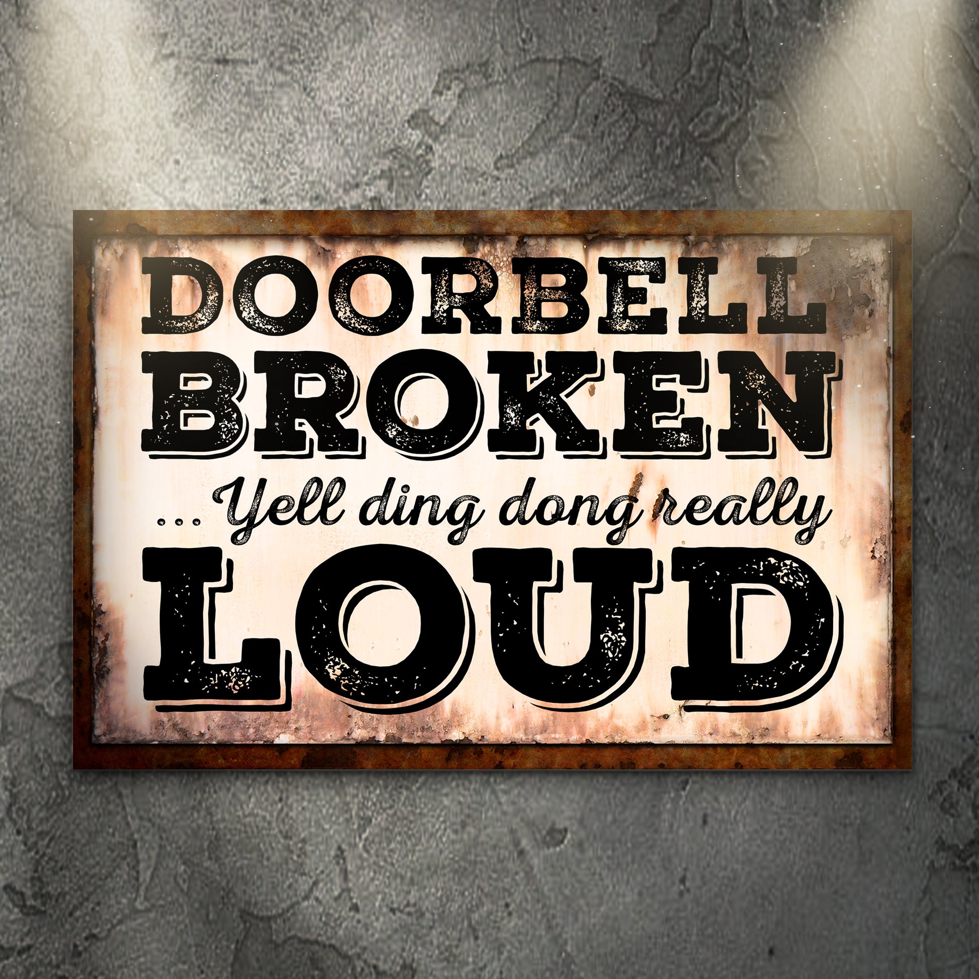 Doorbell Broken Sign Style 1 - Image by Tailored Canvases