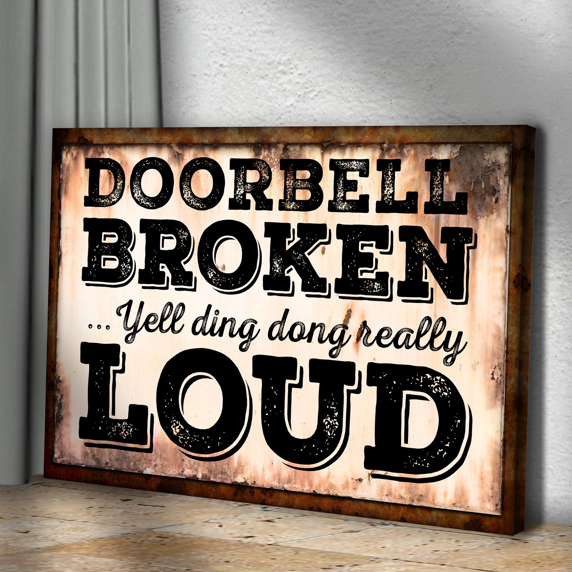 Doorbell Broken Sign Style 2 - Image by Tailored Canvases