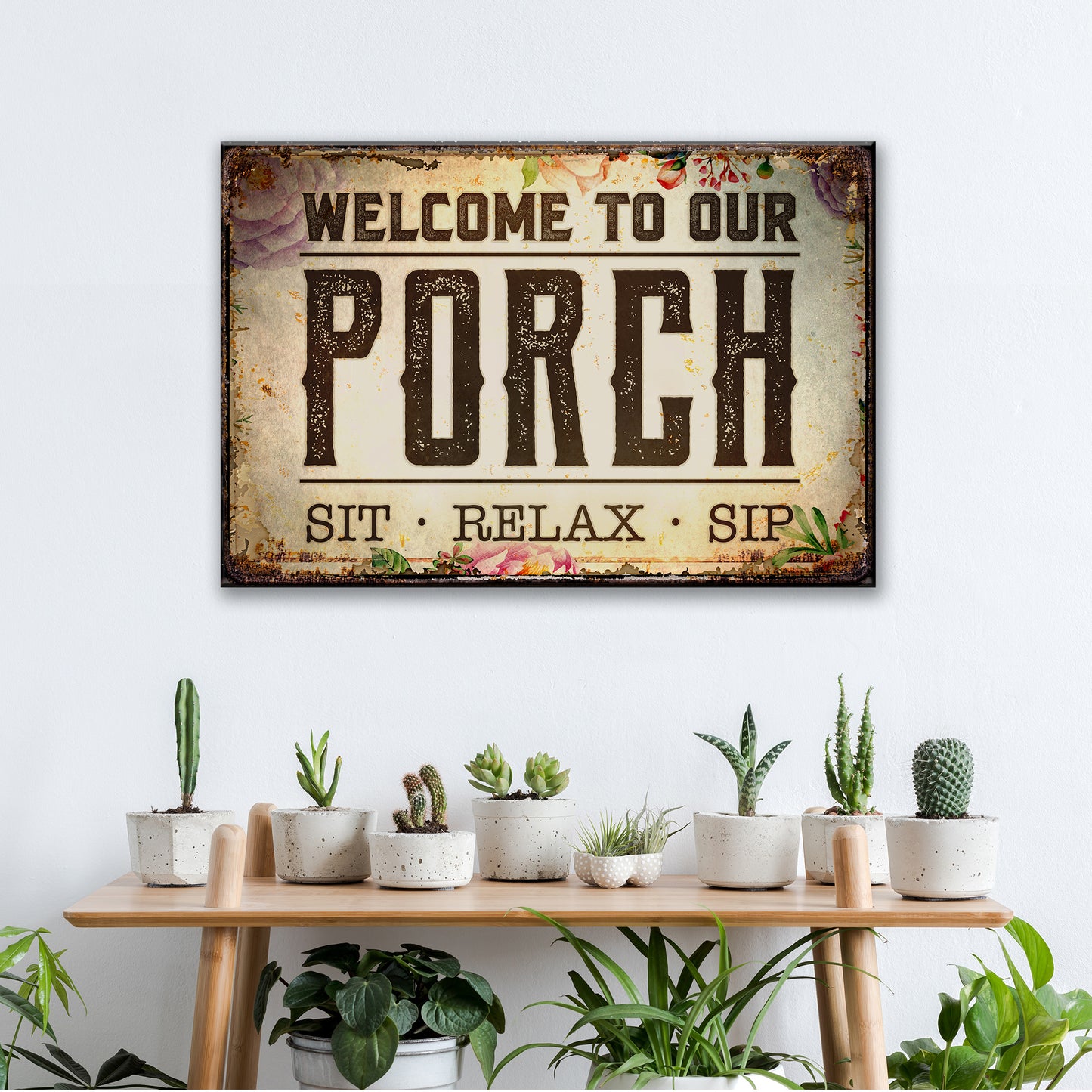 Welcome To Our Porch Sign III - Image by Tailored Canvases