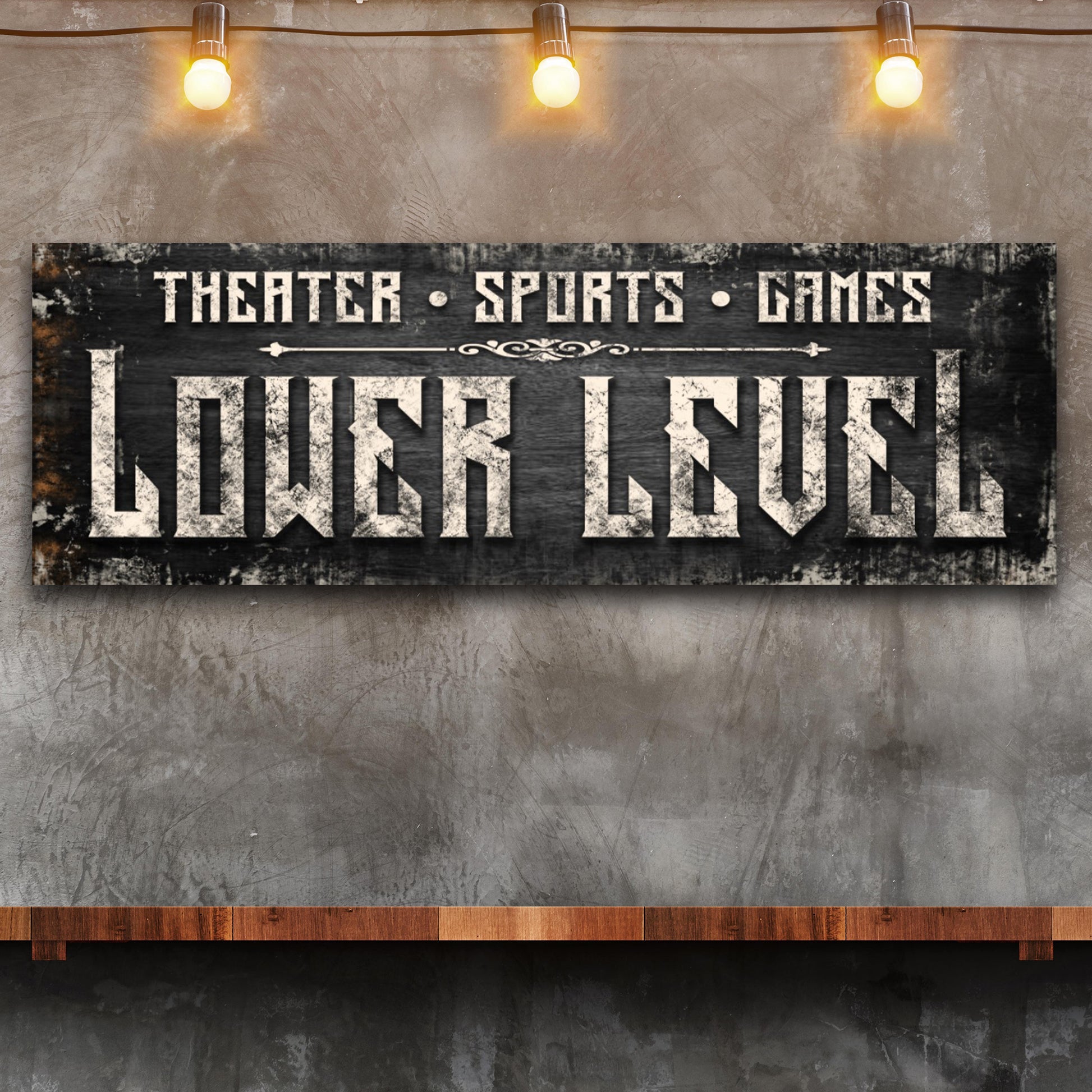Lower Level Sign Style 1 - Image by Tailored Canvases