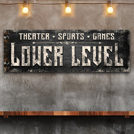 Lower Level Sign - Image by Tailored Canvases