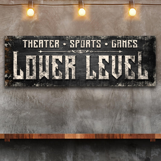 Lower Level Sign - Image by Tailored Canvases