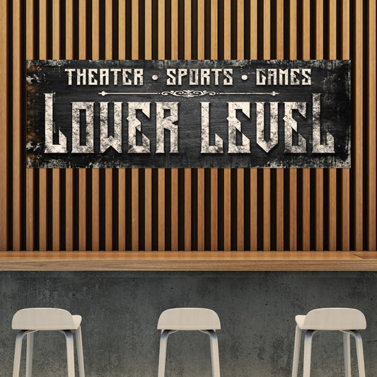 Lower Level Sign - Image by Tailored Canvases